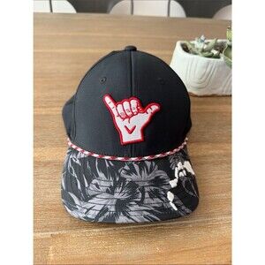 Callaway Aloha Golf Collection Hawaii Shaka Rope Snapback Hat Black